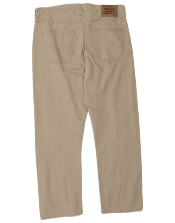 Levi's Pantalon décontracté droit 505 W36 L28 Homme Beige Coton