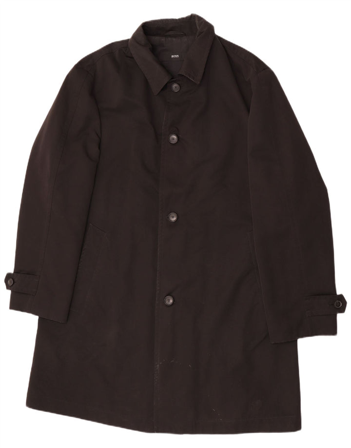 Hugo Boss Imperméable Homme IT 56 3XL Noir Polyester