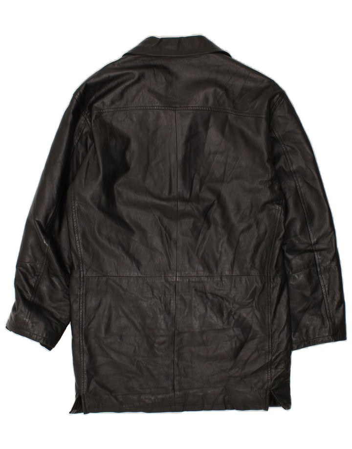 CONBIPEL Manteau en Cuir Homme IT 46 Petit Cuir Noir