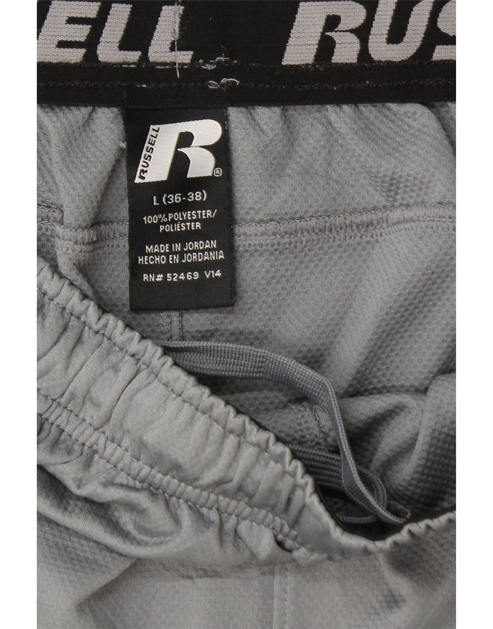 RUSSELL ATHLETIC Short de sport Dri-Power pour hommes, grand color block gris