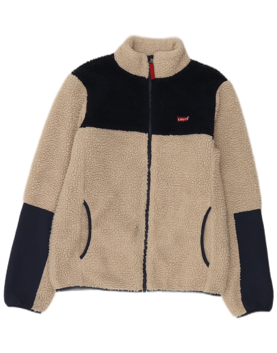 Levi's Veste Polaire Garçon 15-16 ans Beige Colorblock Polyester