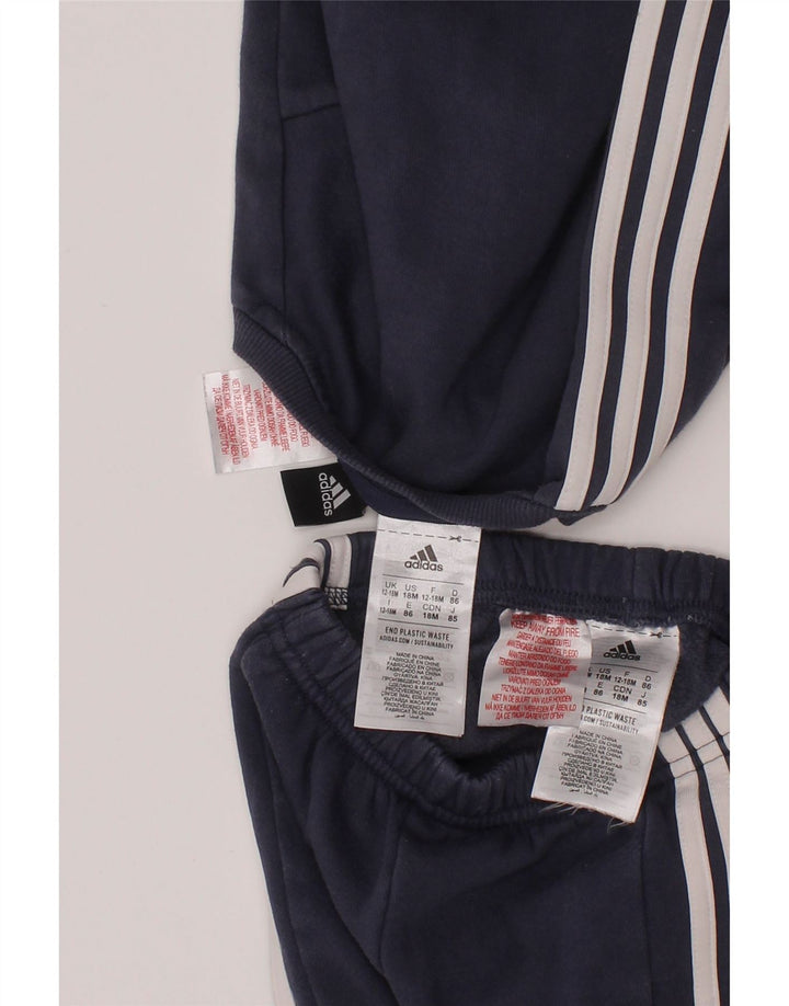 ADIDAS Survêtement complet graphique pour bébé garçon 12-18 mois Bleu marine Colourblock