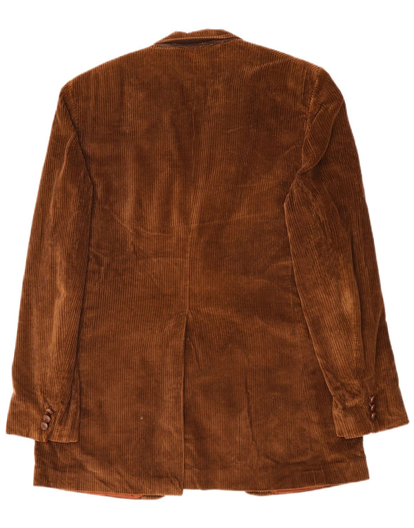 LONDON FOG Veste blazer en velours côtelé à 2 boutons pour homme EU 42 XL Coton marron