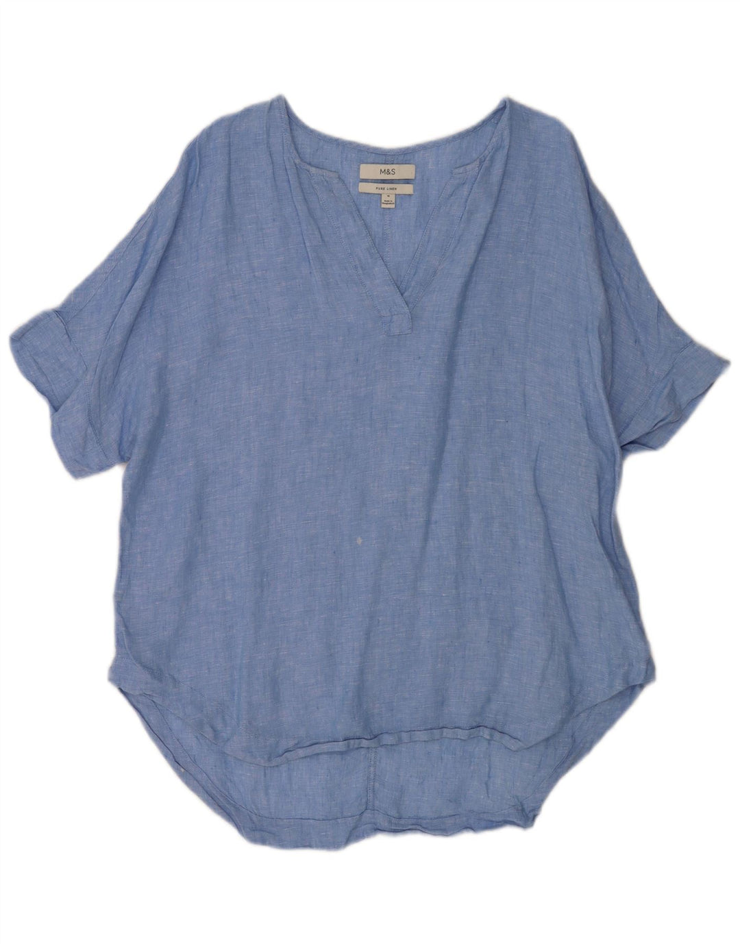Marks & Spencer Chemise pull longue pour femme UK 16 Large Bleu