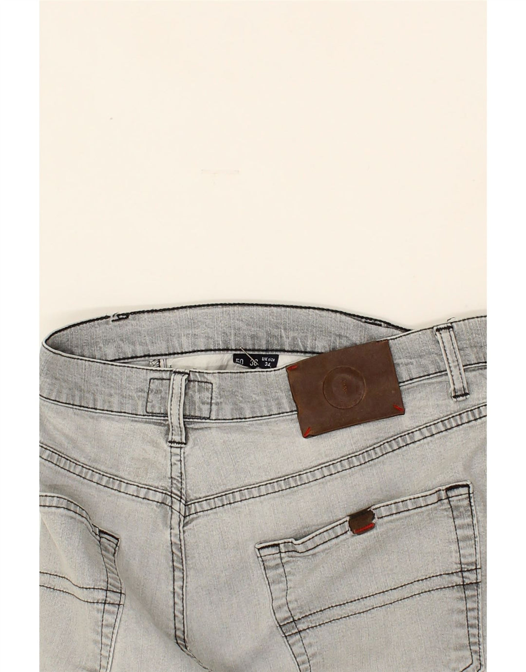 TRUSSARDI Womens Straight Jeans W34 L26 Grey Vintage Trussardi and Second-Hand Trussardi from Messina Hembry 
