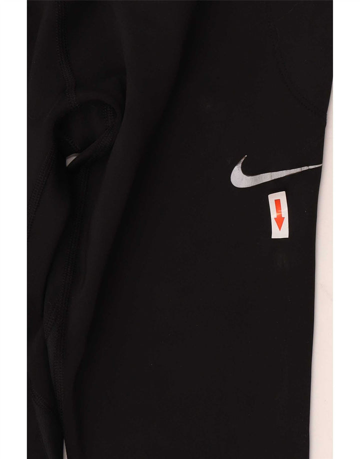 Nike Leggings Femme UK 16 Large Noir Polyester