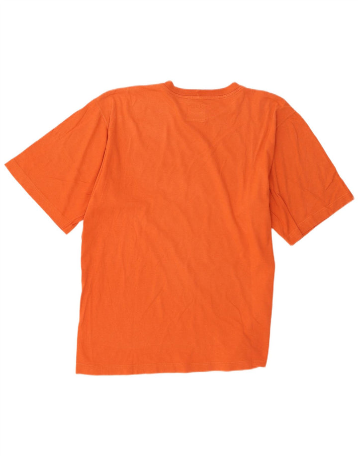 Think Pink T-Shirt Homme Haut Large Orange Coton