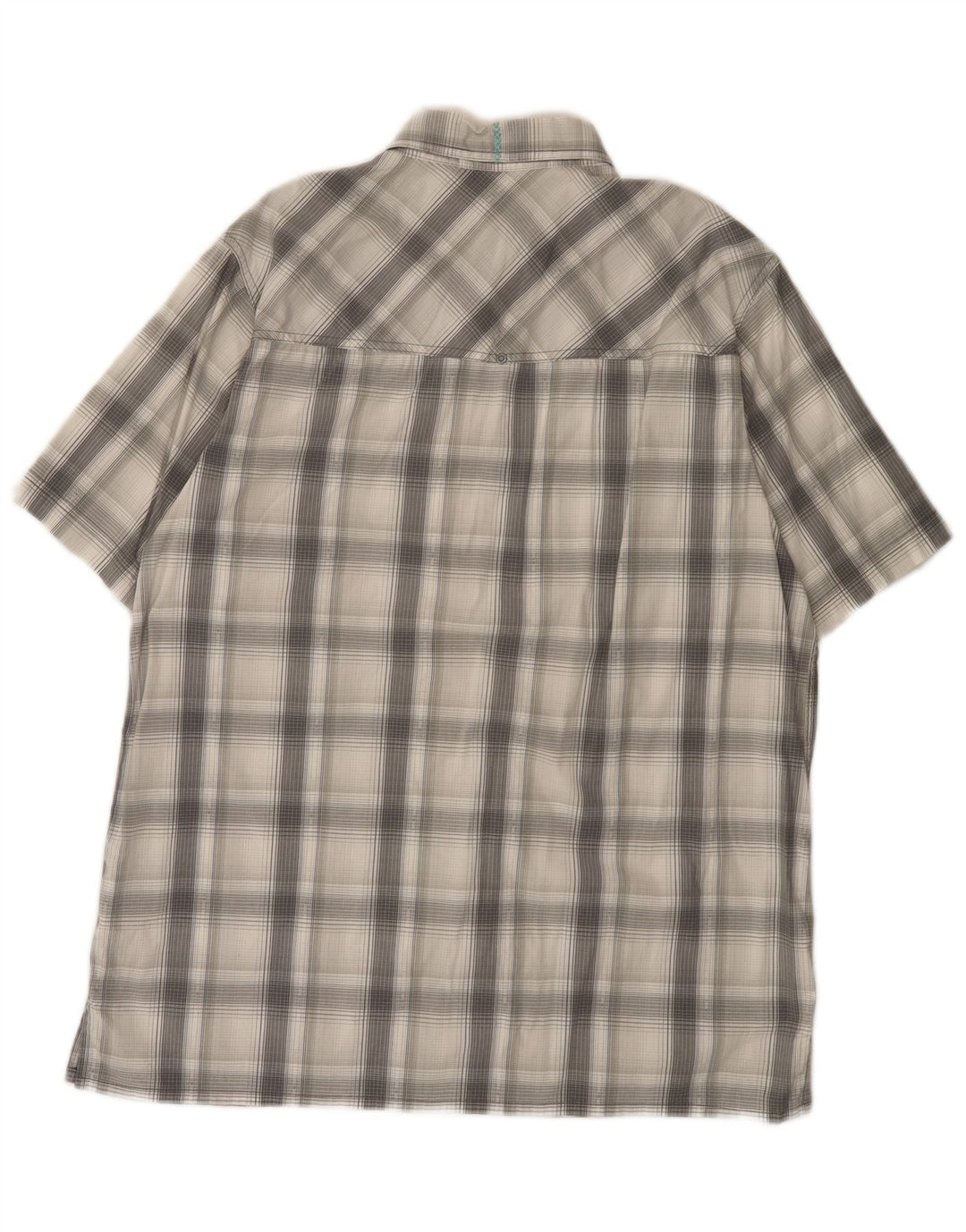 Columbia Chemise à Manches Courtes Homme Gris Moyen Check Cotton