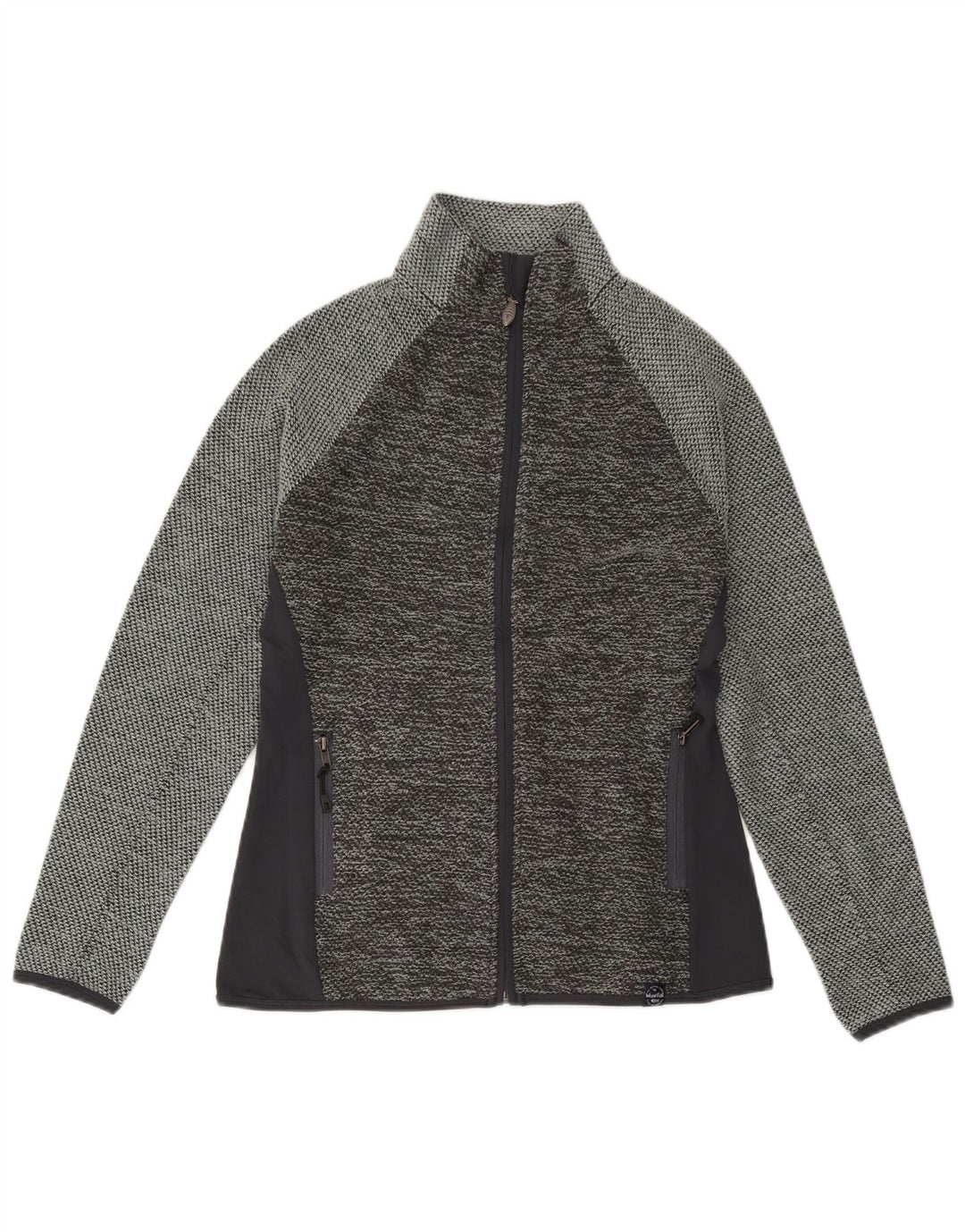 Weird Fish Veste de survêtement graphique pour femme UK 10 Small Gris Colourblock