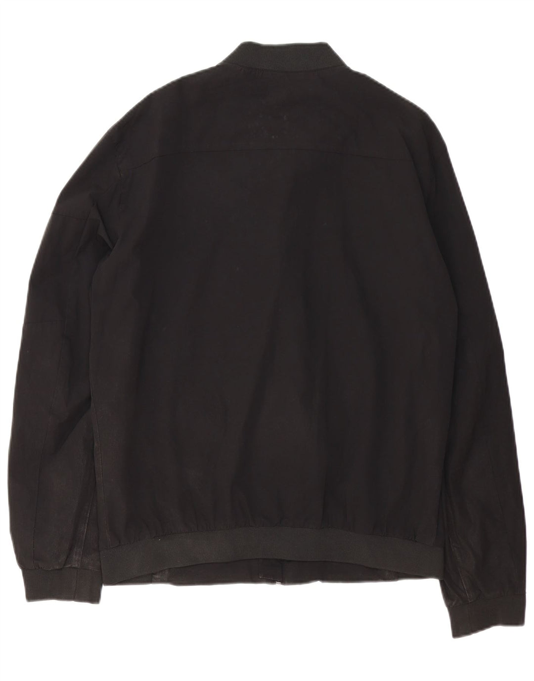Zara Bomber Jacket Homme UK 40 Large Noir Nylon