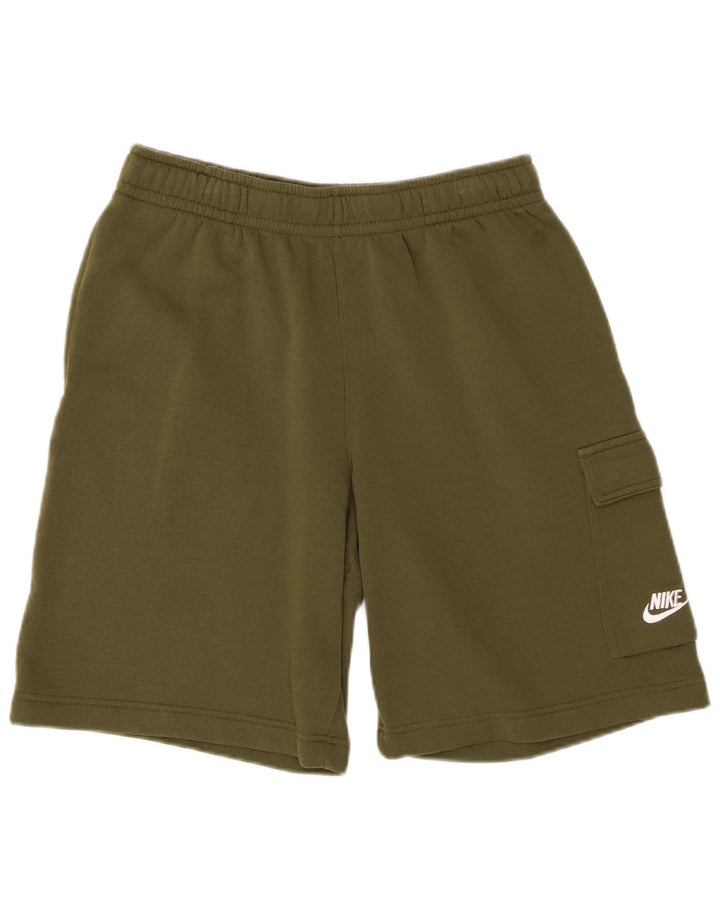 NIKE Short de sport pour homme Petit coton kaki