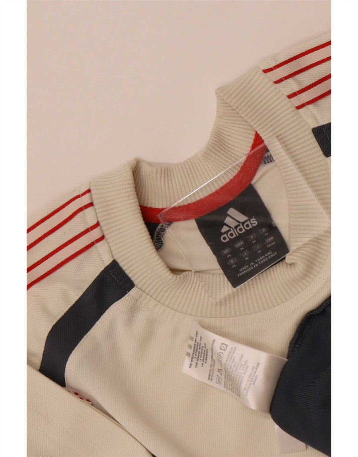 Adidas T-shirt pour homme en polyester color block beige moyen