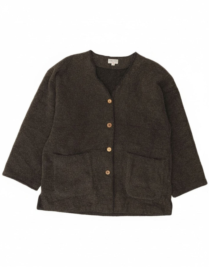 Street One Veste blazer surdimensionnée à 4 boutons pour femme EU 36 Petite laine grise