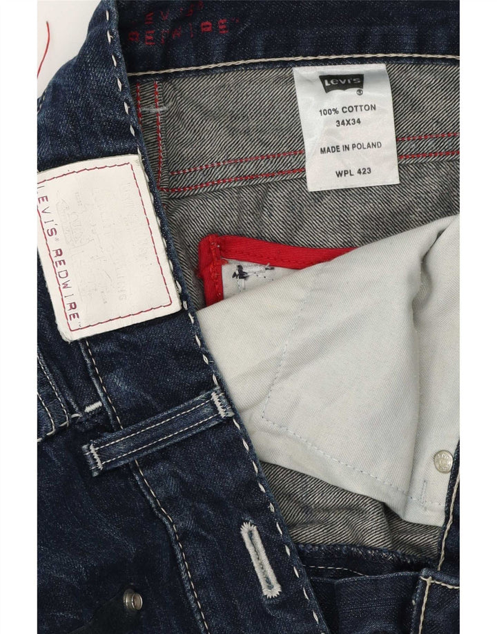 Levi's Jean Droit Homme W34 L34 Bleu Marine Coton