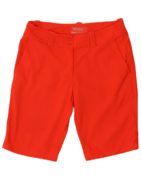 Nike Short chino Dri Fit pour femme UK 8 Small W27 Rouge Polyester