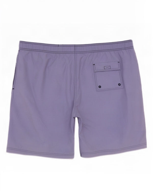 Marks & Spencer Short de bain pour homme 2XL en coton rayé violet