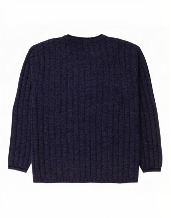Lee Pull Col V Homme XL Bleu Marine Moucheté Acrylique