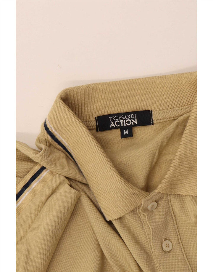 Trussardi Polo Homme Rayé Beige Moyen