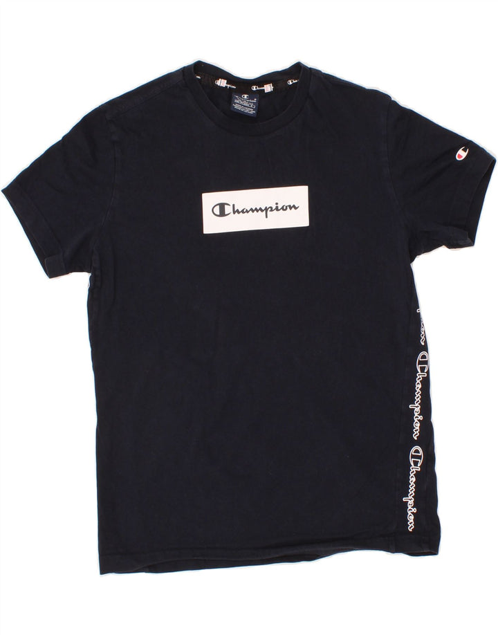 CHAMPION Mens Graphic T-Shirt Top XS Navy Blue Vintage Champion and Second-Hand Champion from Messina Hembry 