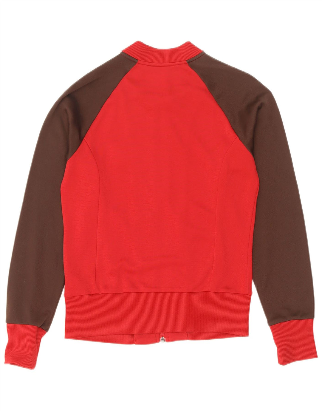 Adidas Veste de survêtement pour femme IT 38 XS Rouge Colourblock Polyamide