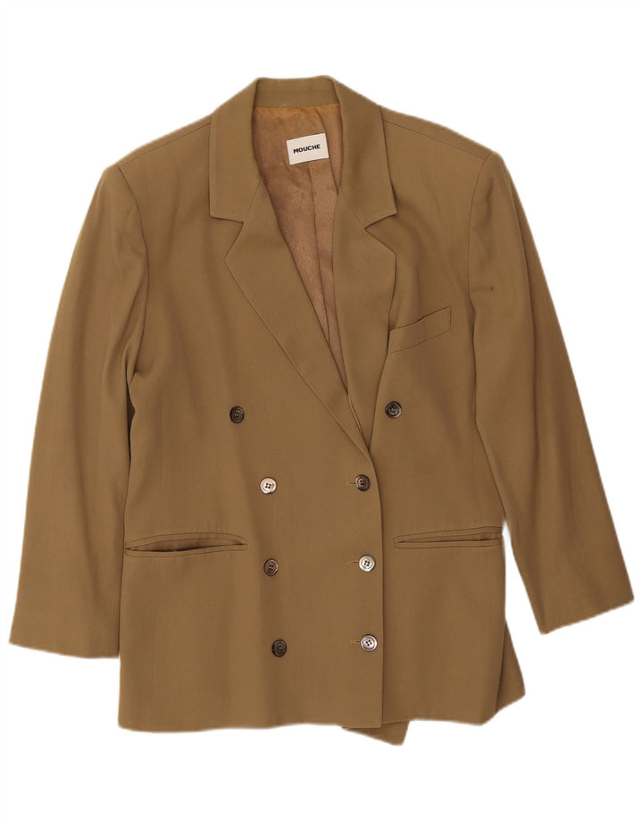 Mouche Veste Blazer Double Boutonnage Femme UK 18 XL Kaki