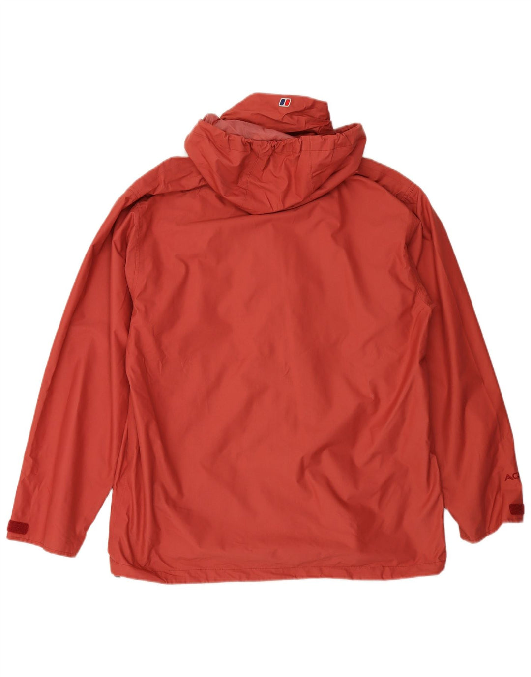 BERGHAUS Veste de pluie à capuche surdimensionnée pour femme UK 18 XL Nylon bordeaux