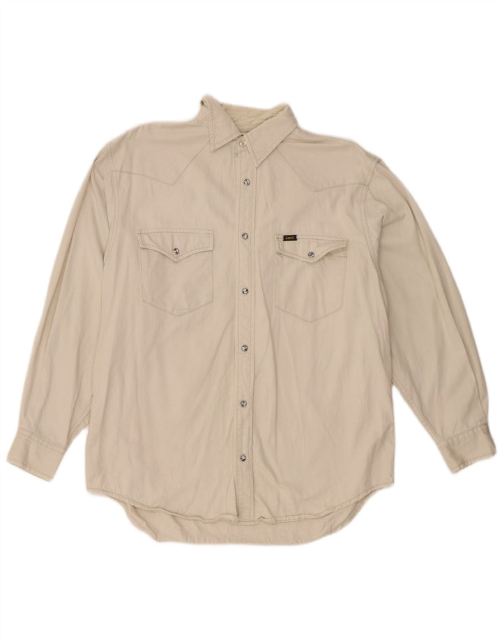 Lee Chemise Western Homme Blanc Cassé Moyen Coton