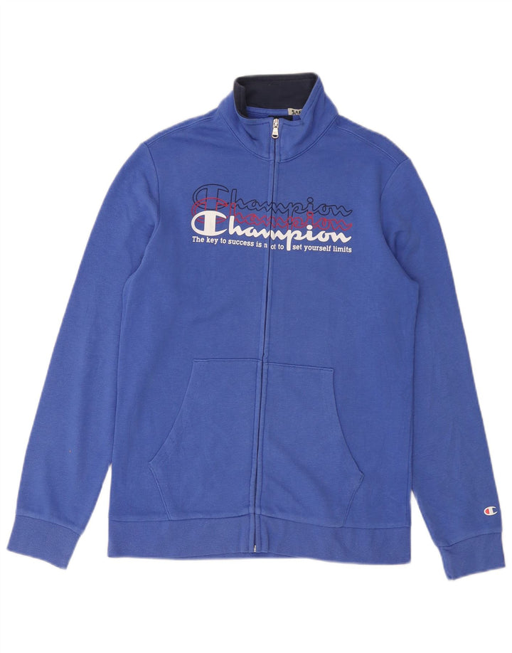 CHAMPION Veste de survêtement graphique pour garçon 13-14 ans XL Bleu