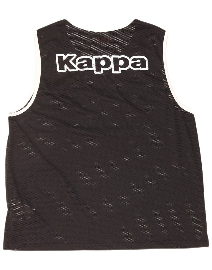 KAPPA Mens Graphic Vest Top XL Black Polyester