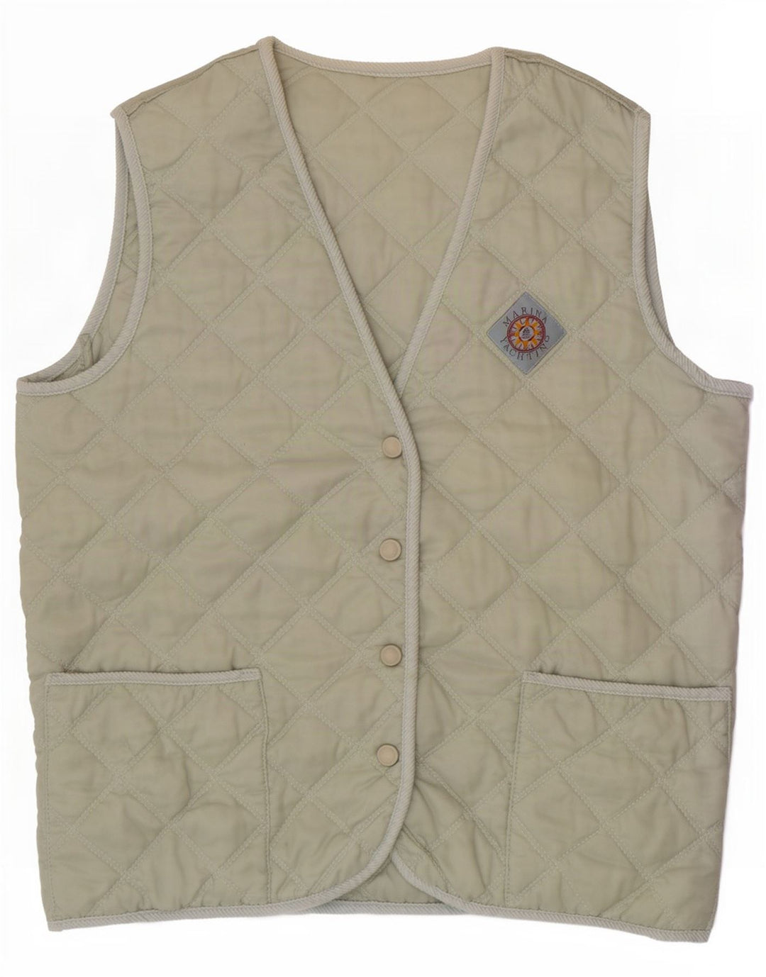 Marina Yachting Gilet matelassé pour femme IT 44 en nylon vert moyen