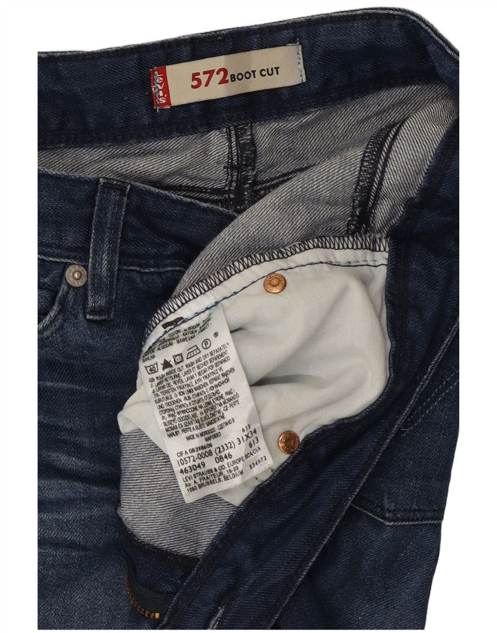 Levi's Jean Bootcut 572 Femme W31 L28 Bleu Marine Coton
