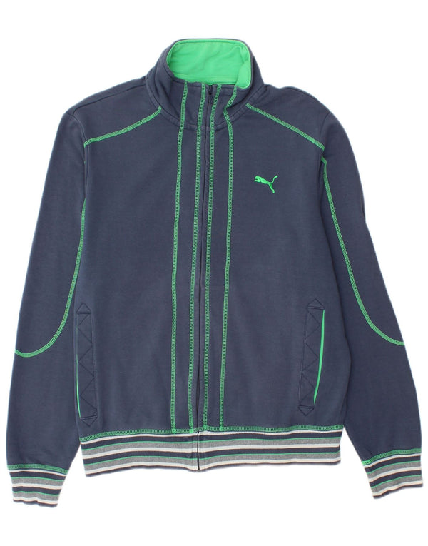 Puma Veste de survêtement pour homme Taille L Bleu marine