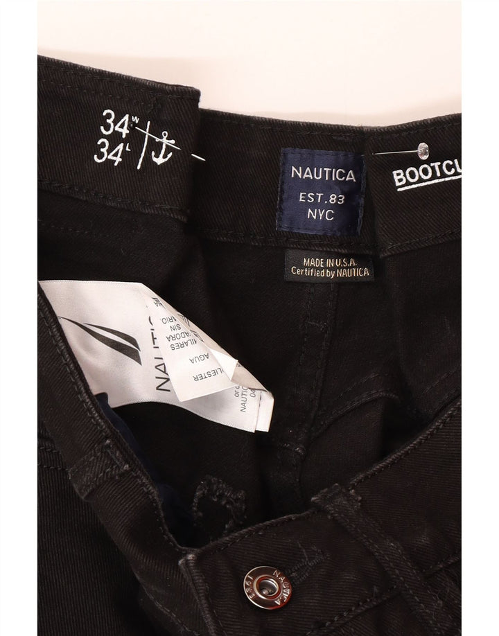 Nautica Jean bootcut homme W34 L30 coton noir