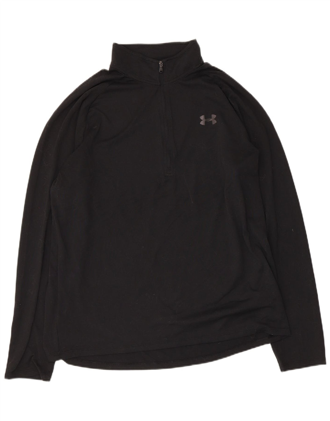 Under Armour Haut de survêtement à col zippé pour homme Large Noir Polyester