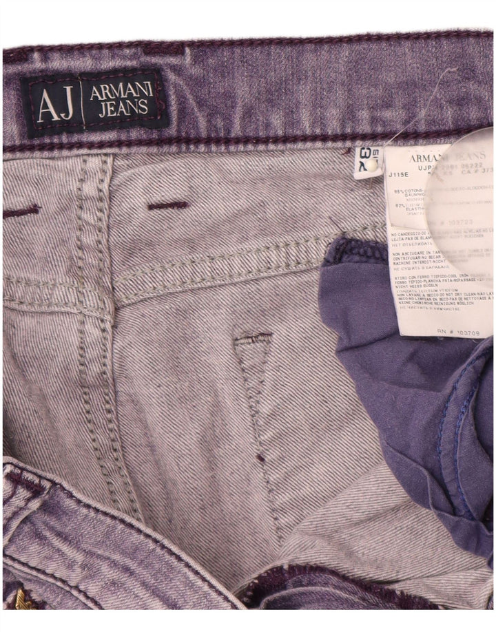 ARMANI Femme Jean Droit W32 L29 Violet Coton