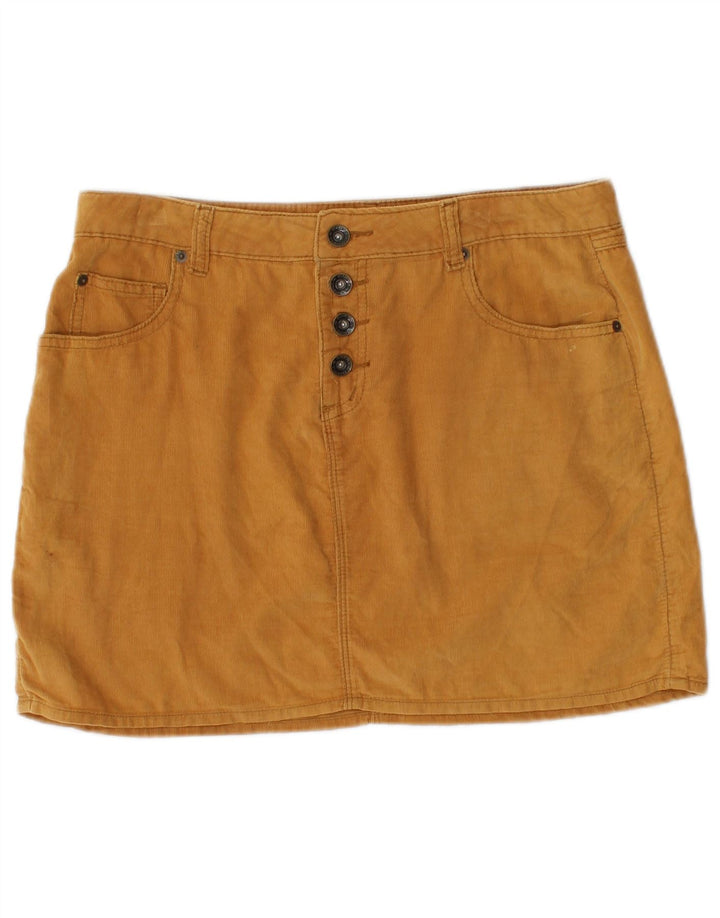 O'Neill Femme Mini Jupe En Velours Côtelé Moyen W30 Beige Coton