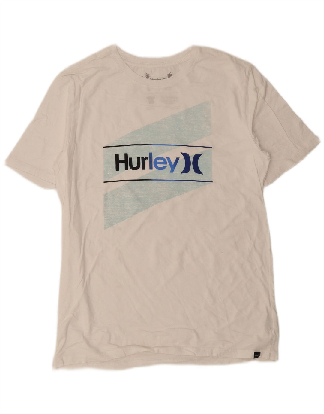 Hurley T-Shirt Graphique Homme Petit Blanc Coton