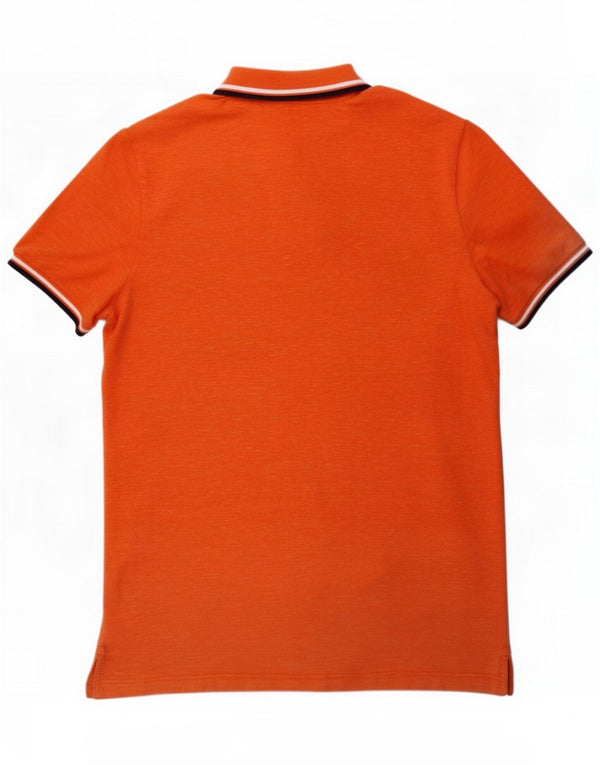 American Eagle Polo coupe classique pour homme XL en coton moucheté orange
