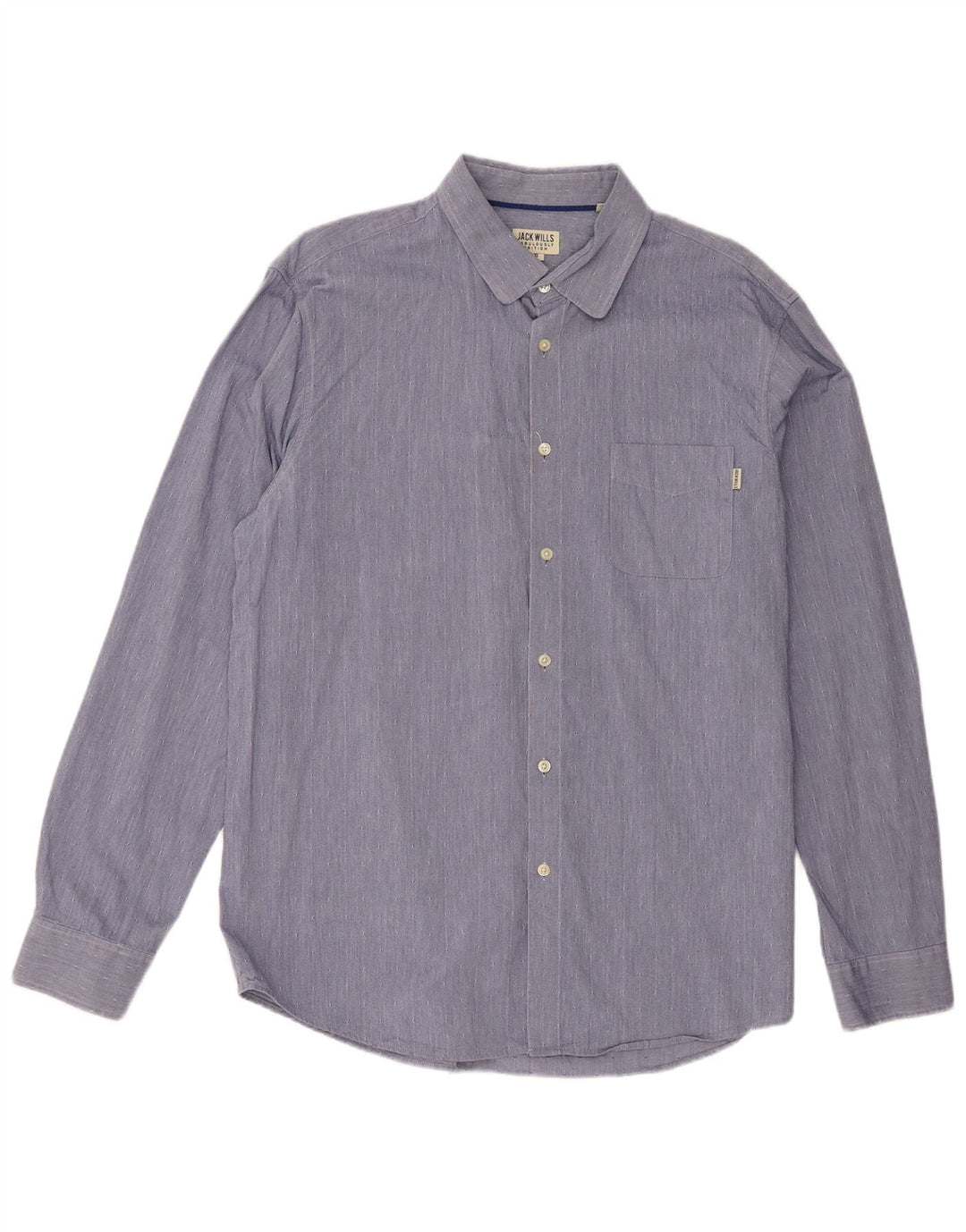 Jack Wills Chemise Homme XL Bleu Tacheté Coton