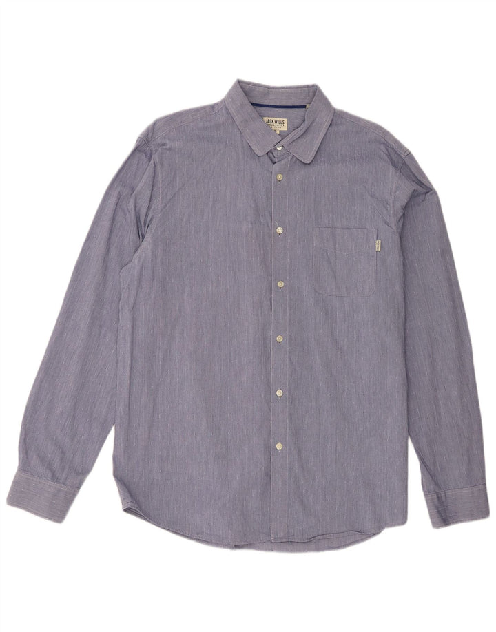 Jack Wills Chemise Homme XL Bleu Tacheté Coton