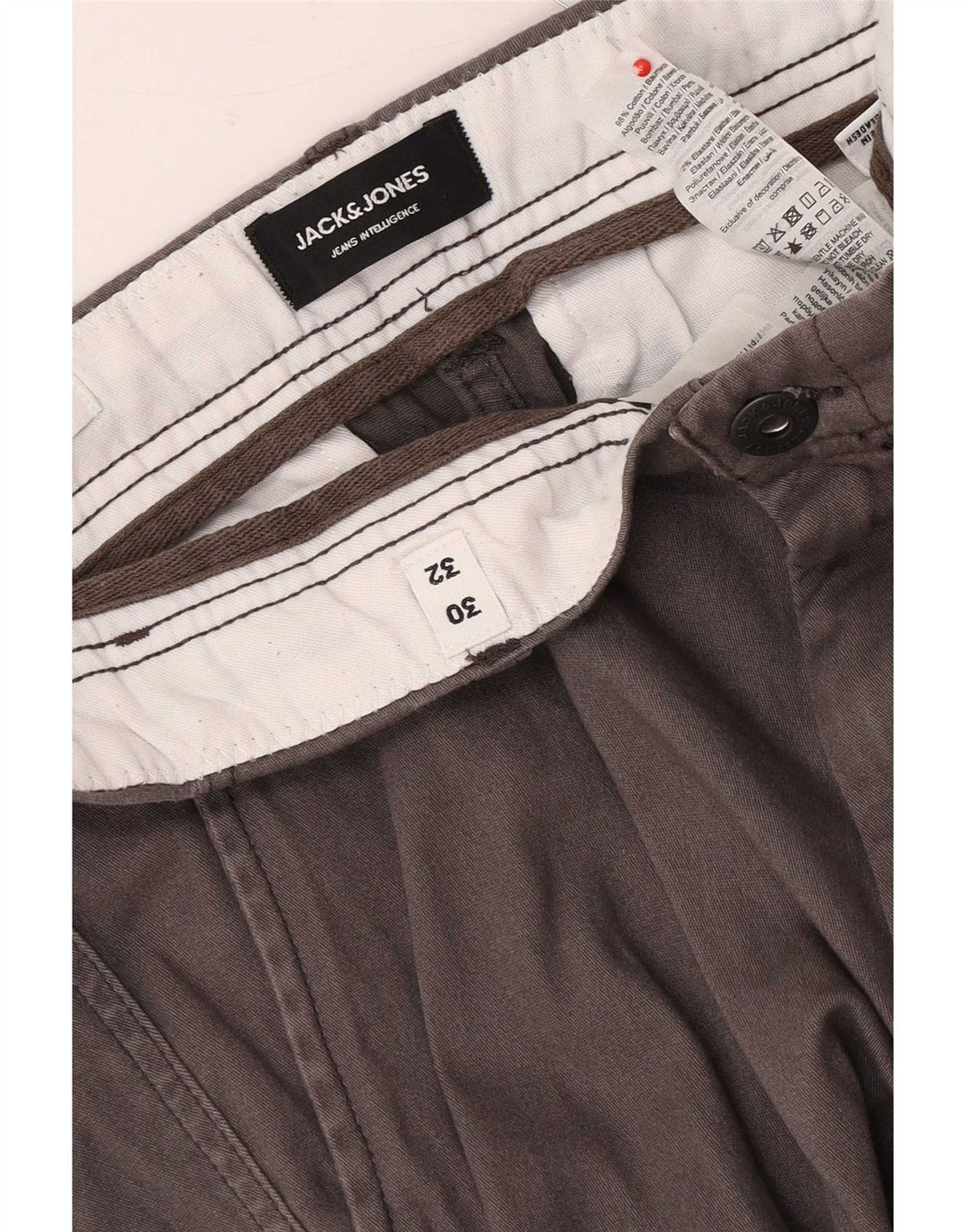 Jack & Jones Pantalon Cargo Joggers Homme W30 L32 Gris Coton