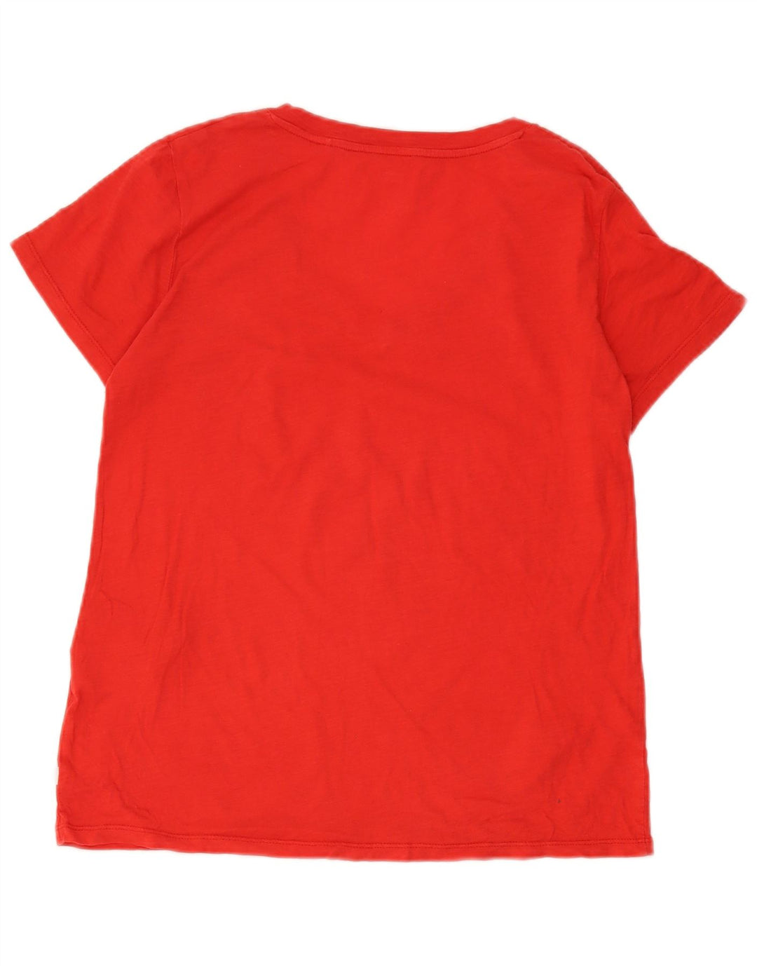 Levi's T-Shirt Femme UK 14 Rouge Moyen Coton