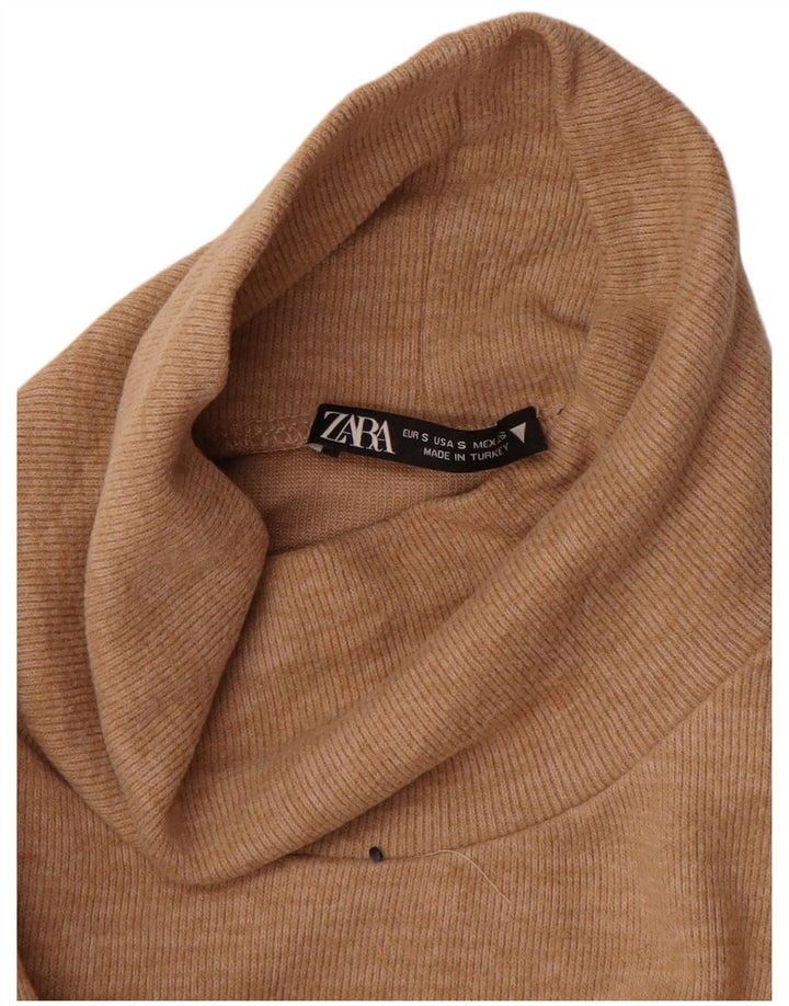 Zara Femme Débardeur UK 8 Petit Coton Beige