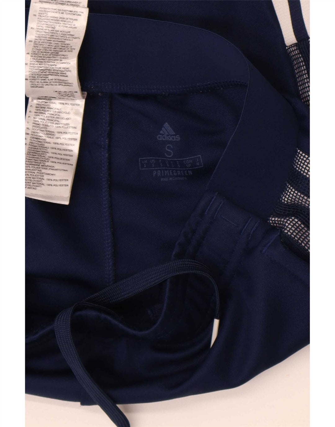 Adidas Pantalon de survêtement pour femme UK 10 Small Bleu marine Polyester
