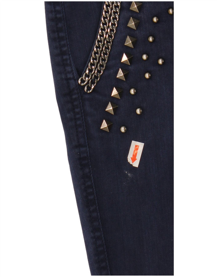 GUESS Jean Slim Femme W27 L28 Bleu Marine Coton