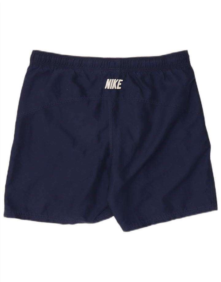 Nike Short de bain graphique pour homme Petit polyester bleu marine