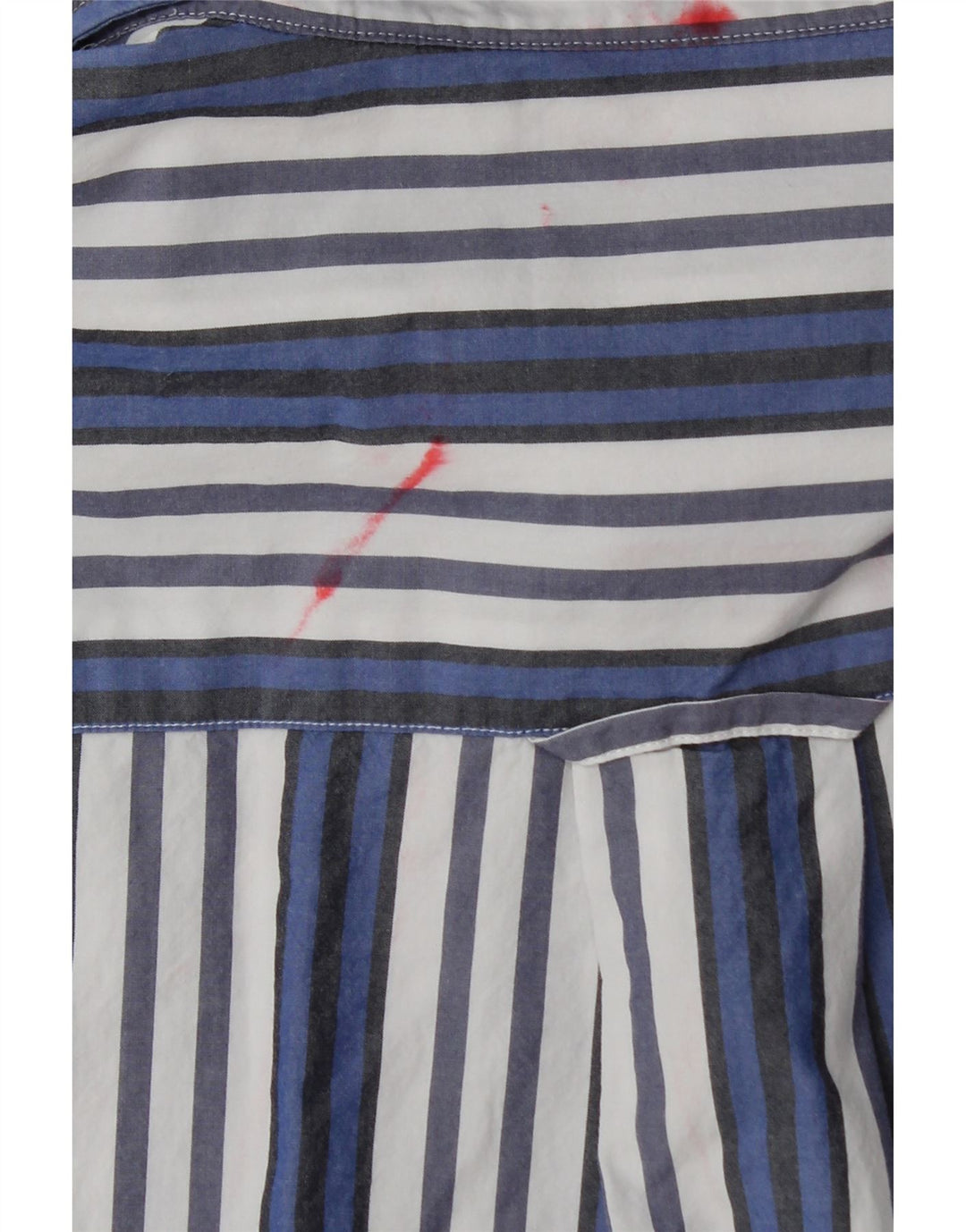 Gant Chemise coupe décontractée pour homme Taille 39/40 Coton rayé bleu moyen