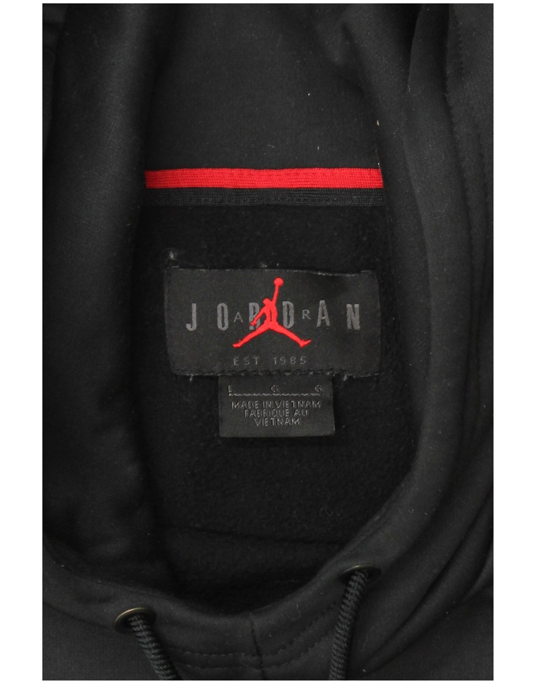 JORDAN Pull à capuche Dri Fit pour hommes, grand, noir, polyester