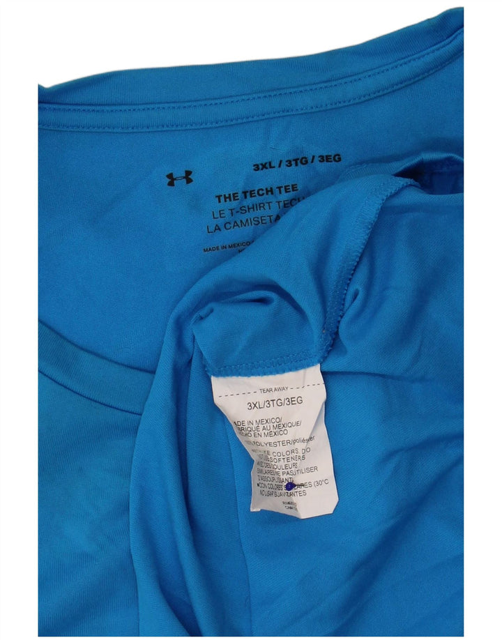 Under Armour T-Shirt Homme Top 3XL Bleu Polyester
