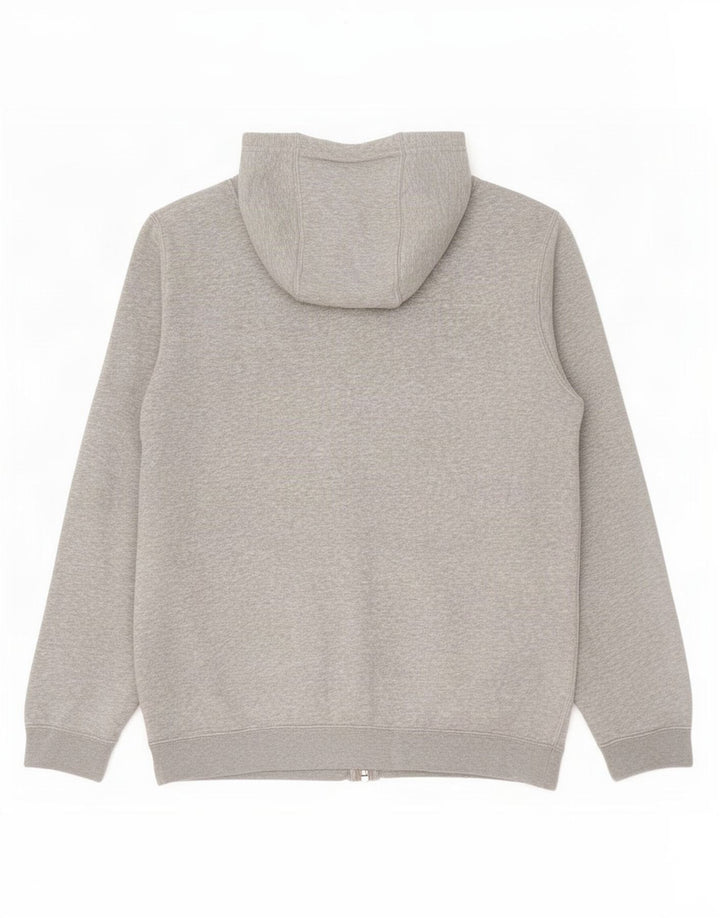 Nike Pull à capuche zippé en coton gris moyen pour homme